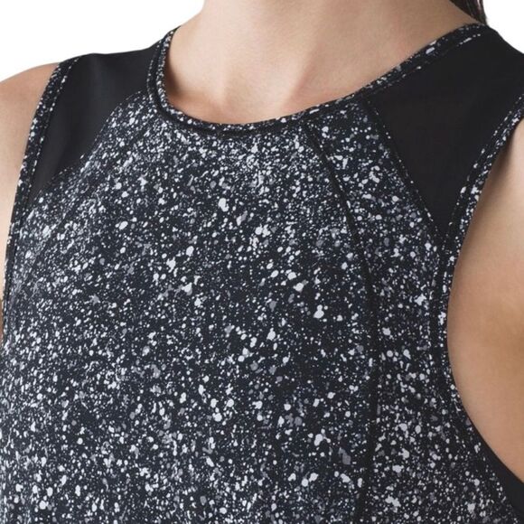 Lululemon Sculpt Tank Splatter White Black - Picture 3 of 14